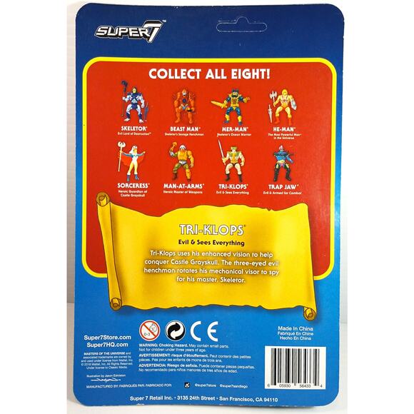 Super7 Masters of the Universe TRI-KLOPS Wave 2, New, See Pics/Descr! - Picture 3 of 3